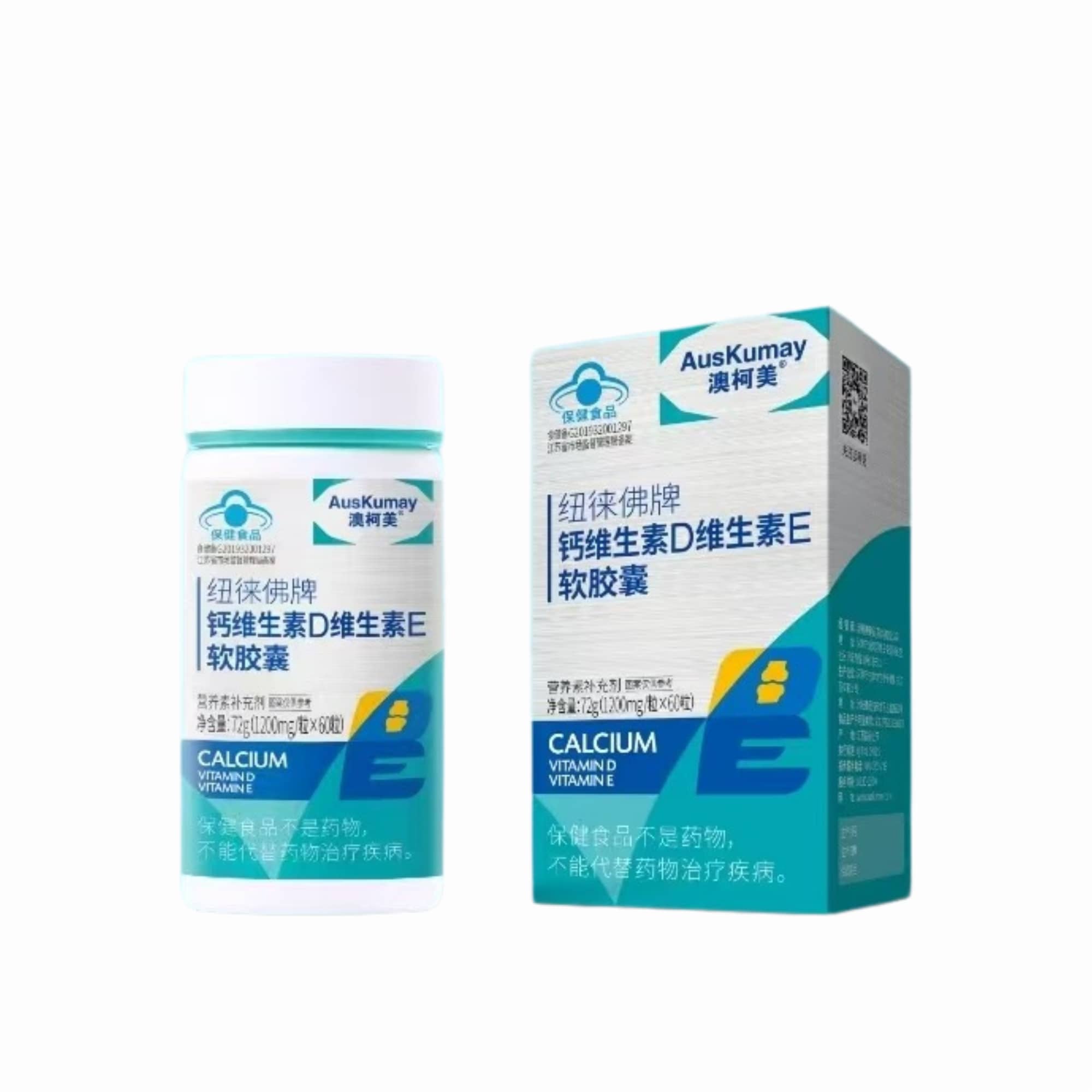 澳柯美纽徕佛牌钙维生素D维生素E软胶囊